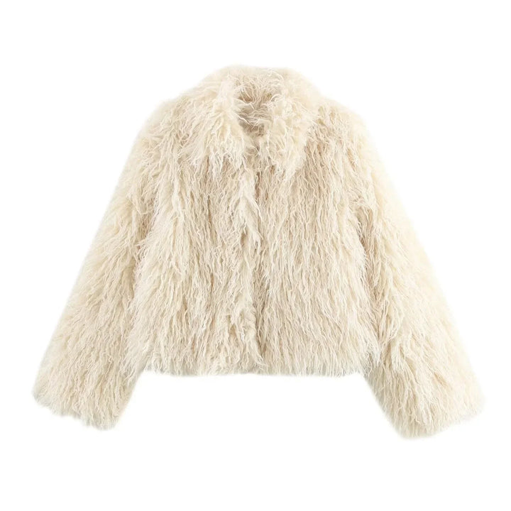 Giorgia | cappotto in pelliccia sintetica beige