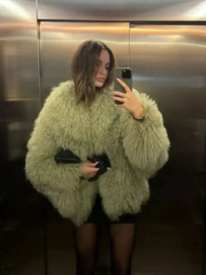Daniela | cappotto in pelliccia sintetica soffice