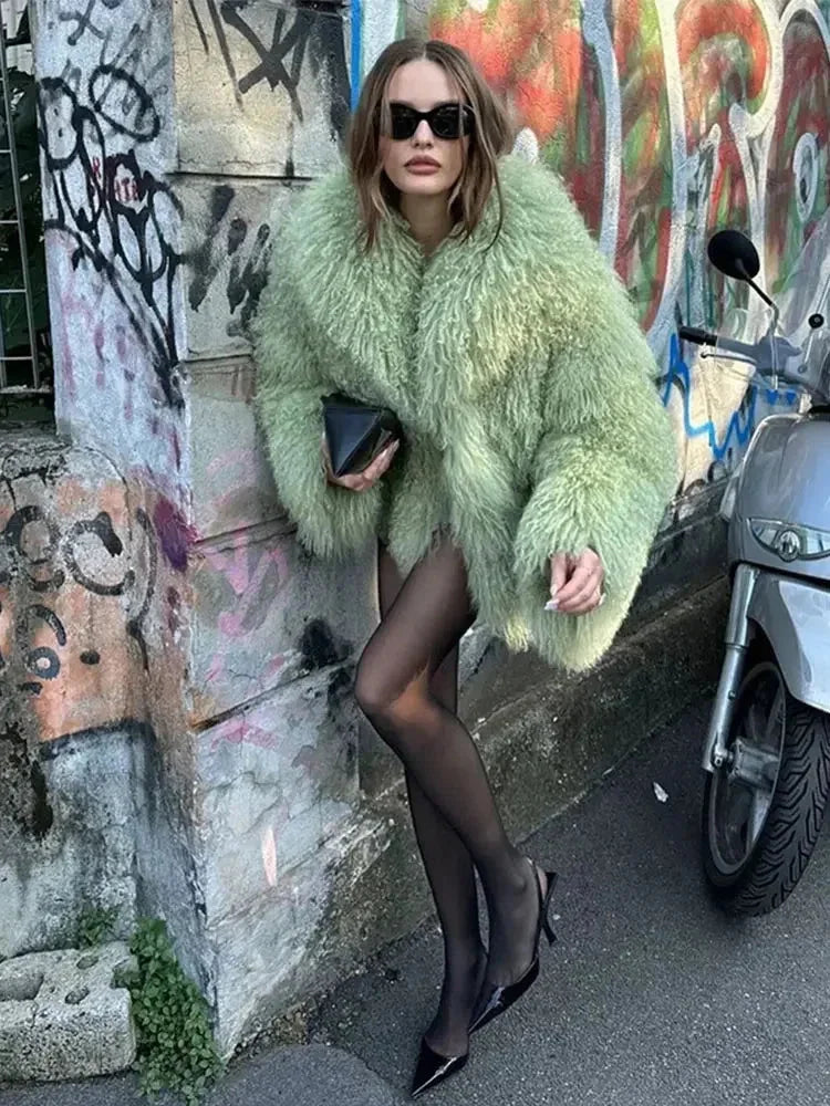 Daniela | cappotto in pelliccia sintetica soffice