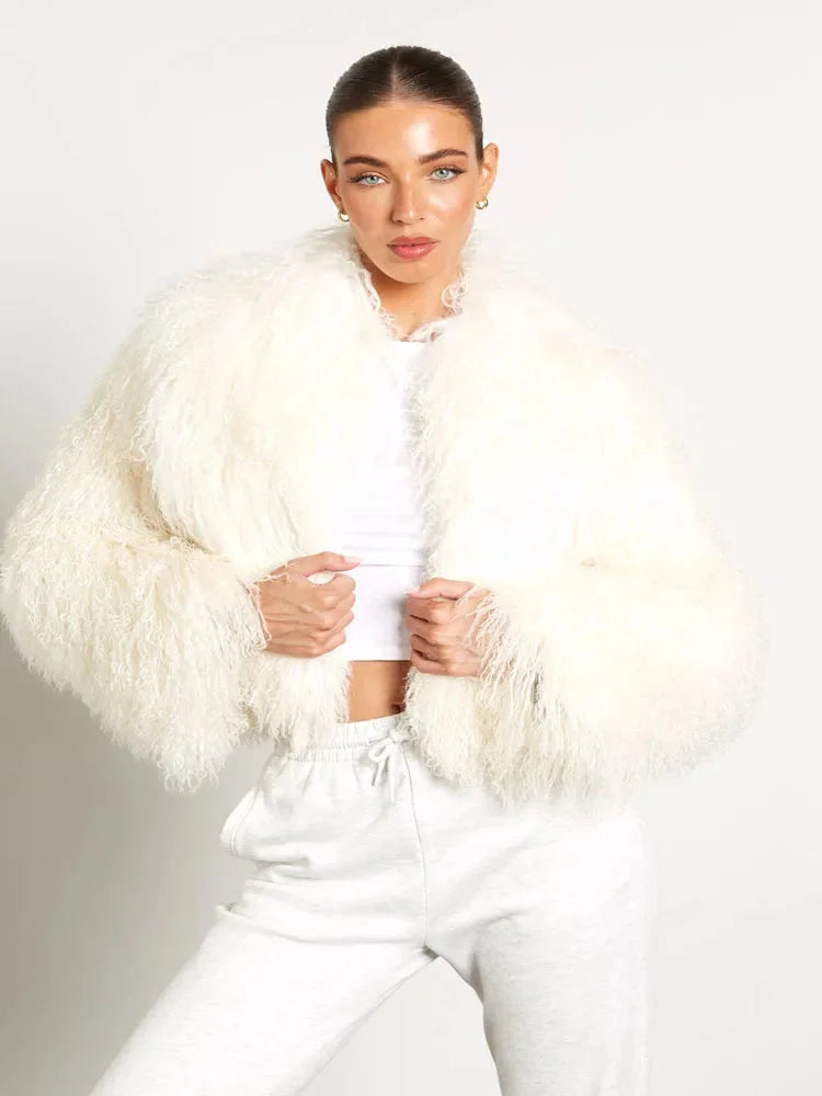 Elena | cappotto effetto teddy