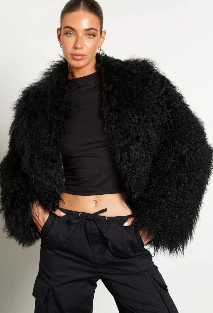 Elena | cappotto effetto teddy