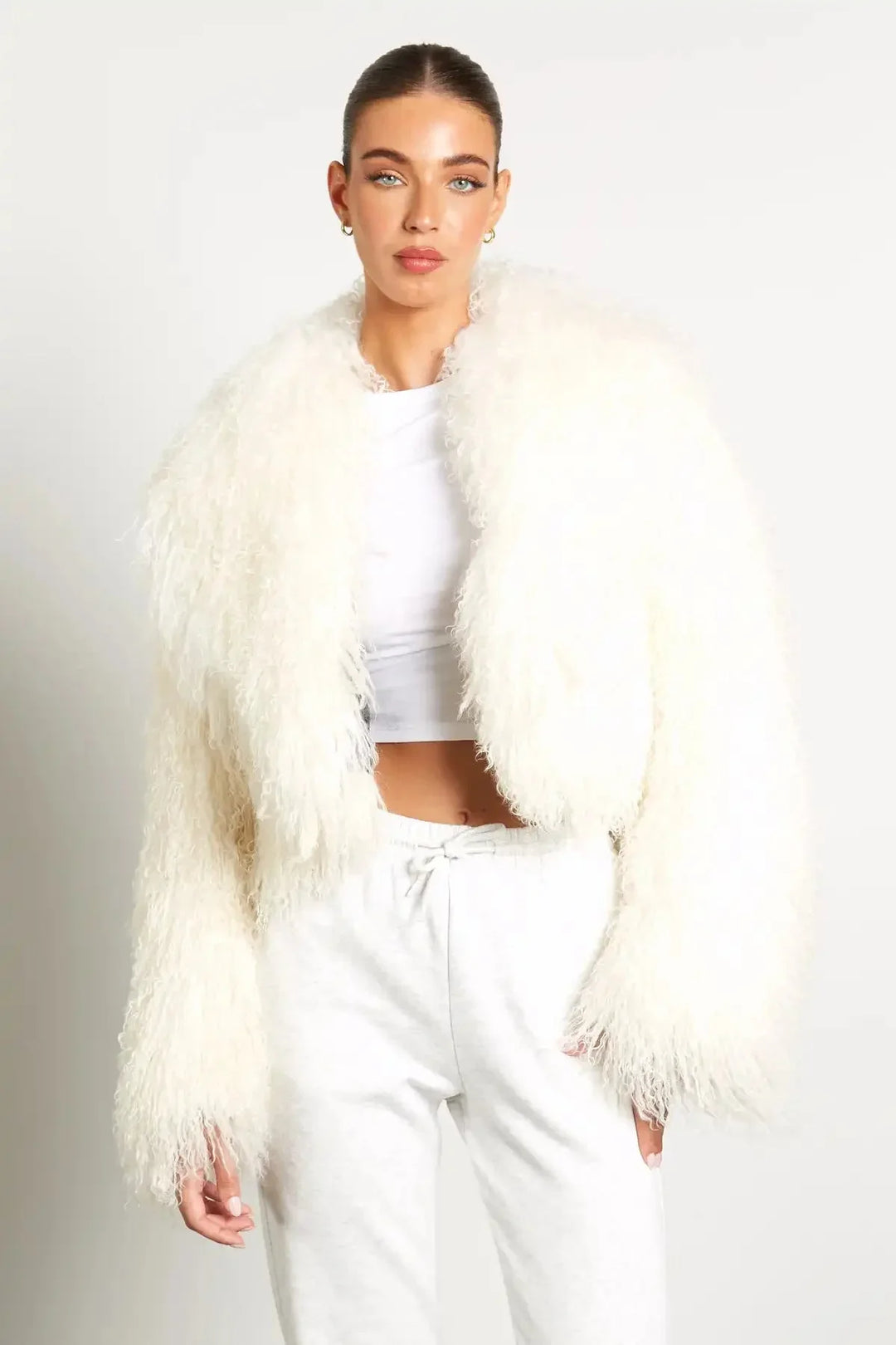 Elena | cappotto effetto teddy