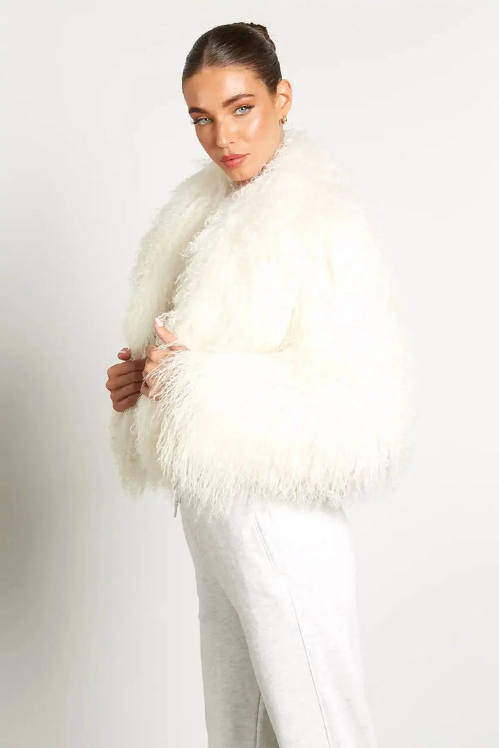 Elena | cappotto effetto teddy