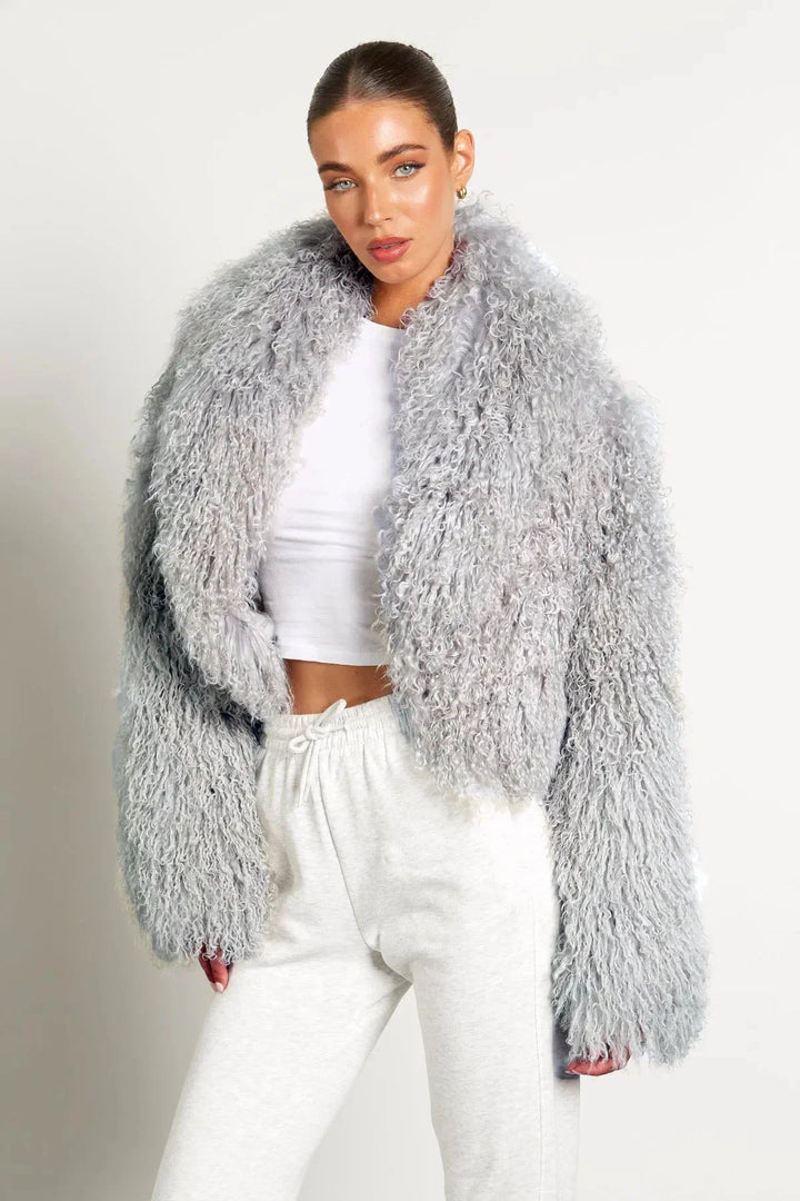 Elena | cappotto effetto teddy