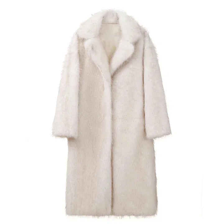 Ludovica | cappotto lungo in pelliccia sintetica