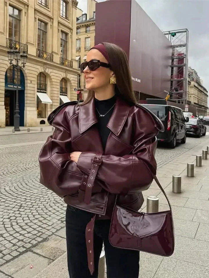 Isabella | trench corto bordeaux