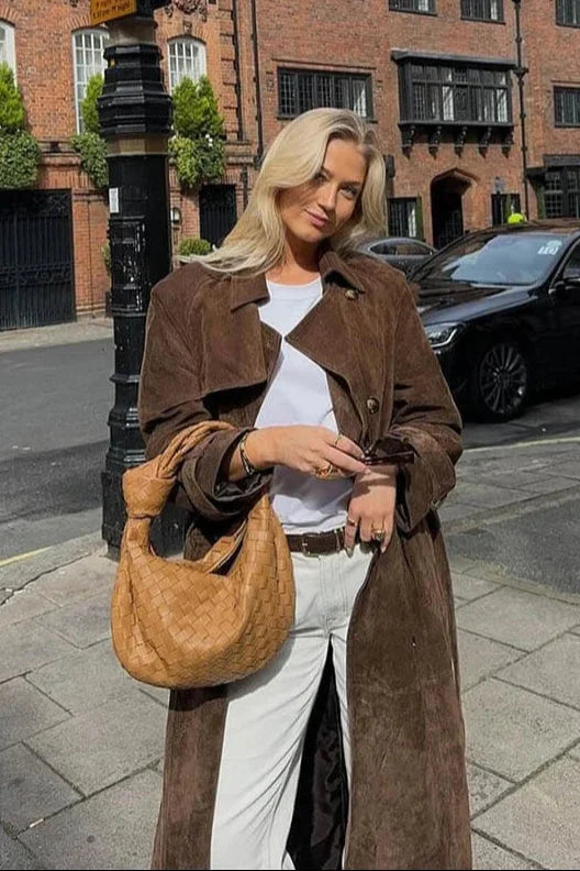 Greta | trench marrone con cintura