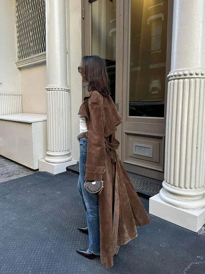 Greta | trench marrone con cintura
