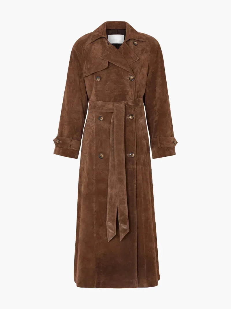 Greta | trench marrone con cintura