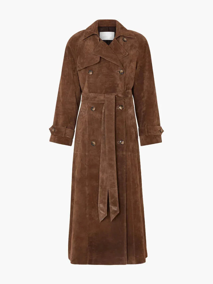 Greta | trench marrone con cintura