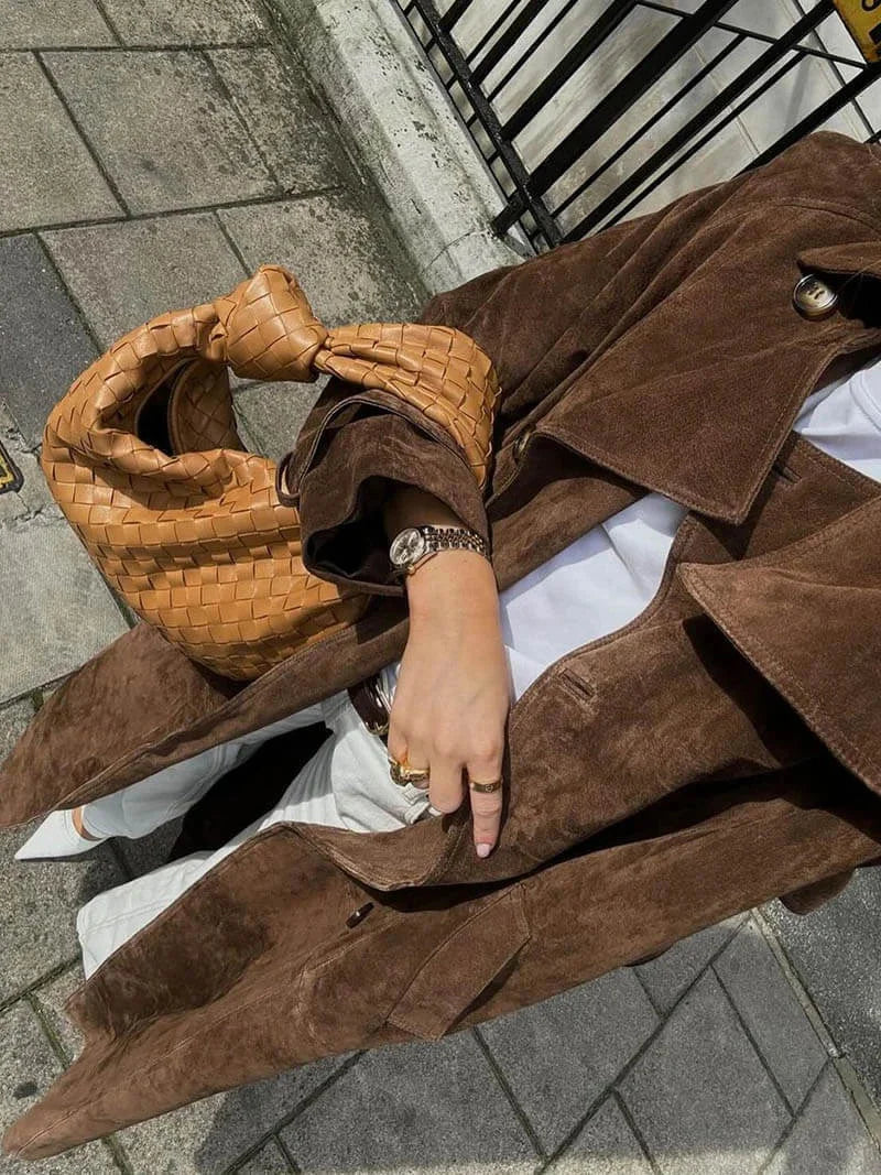 Greta | trench marrone con cintura