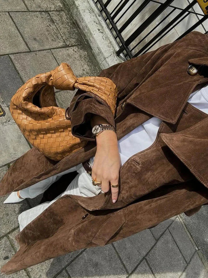 Greta | trench marrone con cintura