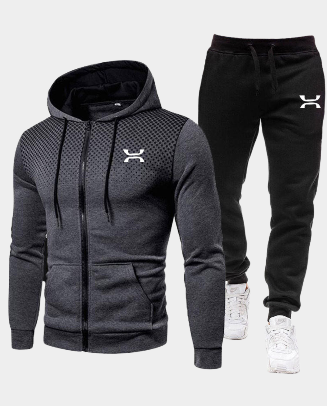 Tuta uomo felpa con zip e cappuccio e jogger – Mattia