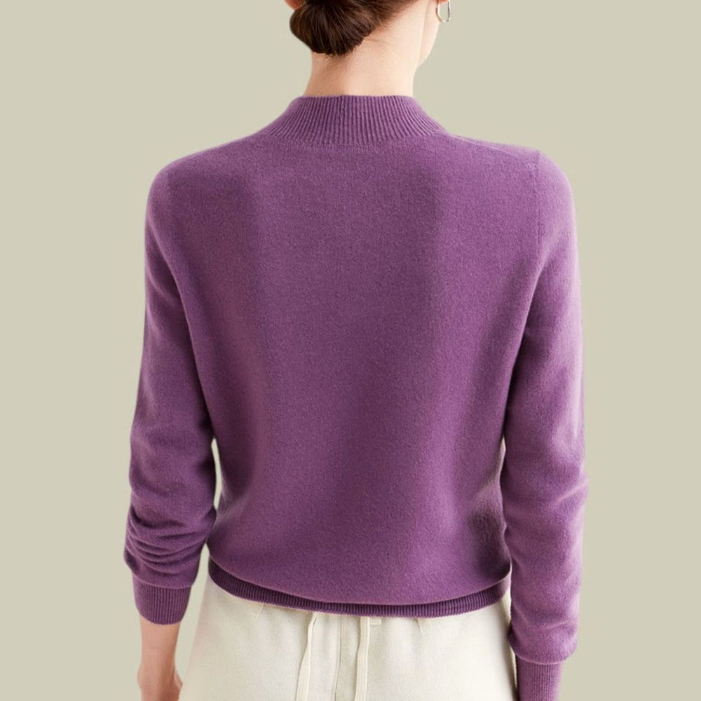 Ofelia – maglione donna collo alto in lana merino