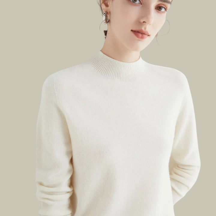 Ofelia – maglione donna collo alto in lana merino