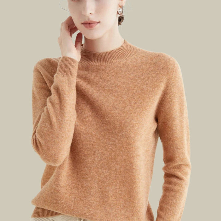 Ofelia – maglione donna collo alto in lana merino
