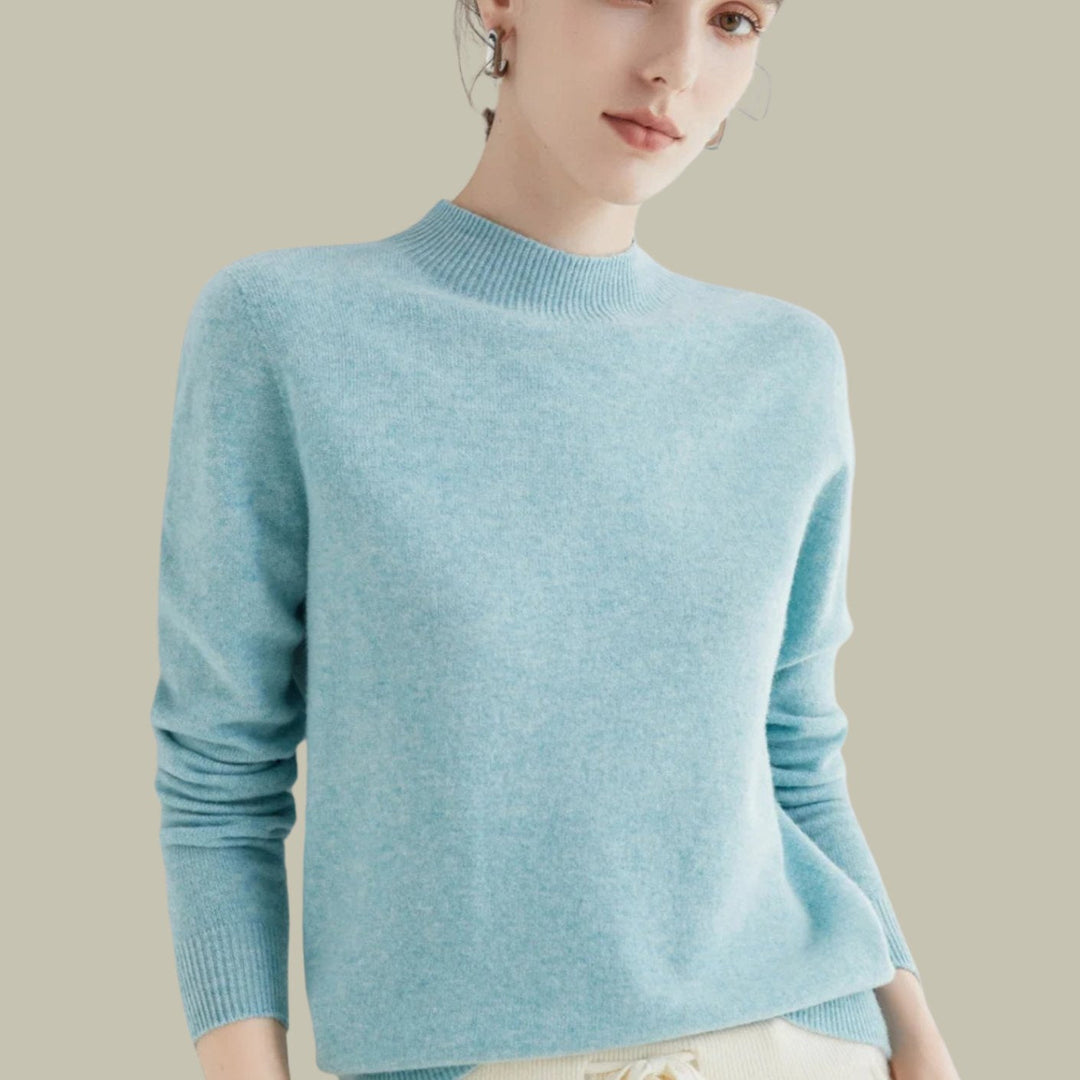 Ofelia – maglione donna collo alto in lana merino