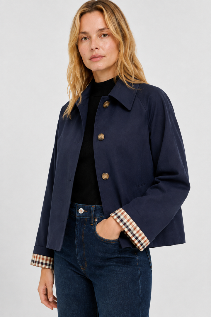 Monica | giacca leggera con collo alto