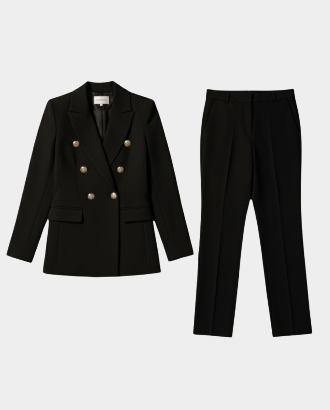 Tailleur donna elegante doppiopetto con pantaloni – Rebecca