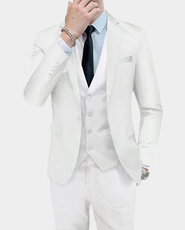 Abito uomo elegante tre pezzi con gilet – Riccardo
