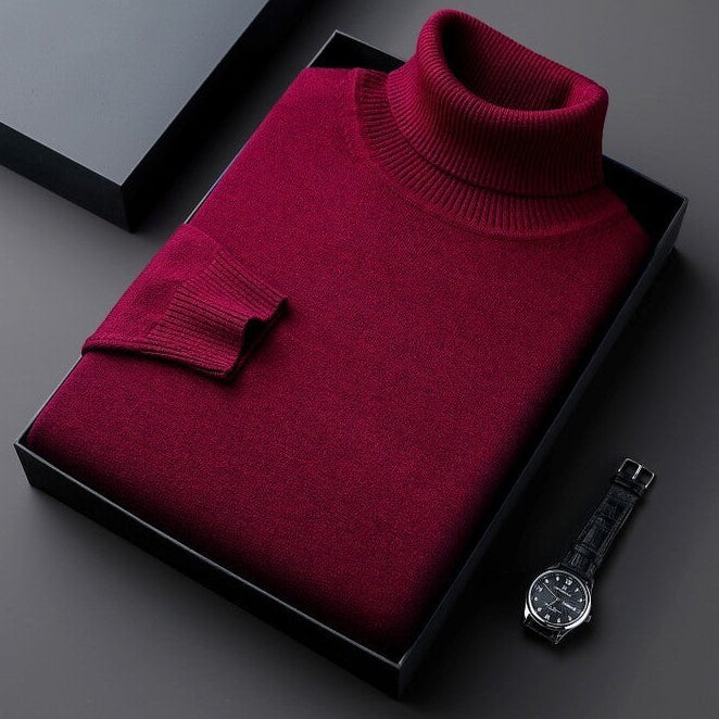 Nando | maglione collo alto in viscosa