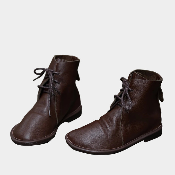 Rosanna – anfibi donna bassi in pelle