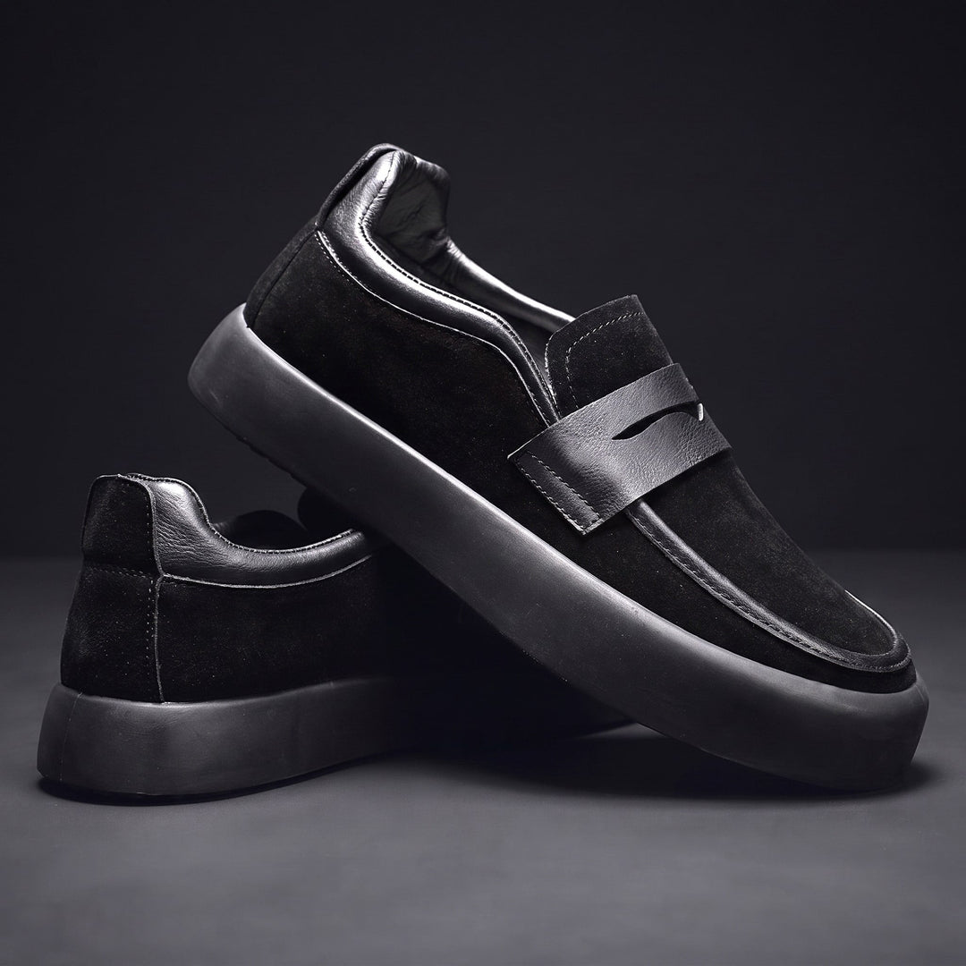 Sergio | mocassini uomo penny loafer in microcamoscio – mocassini casual comodi