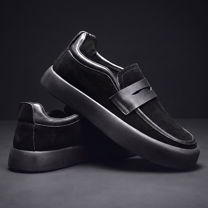 Sergio | mocassini uomo penny loafer in microcamoscio – mocassini casual comodi