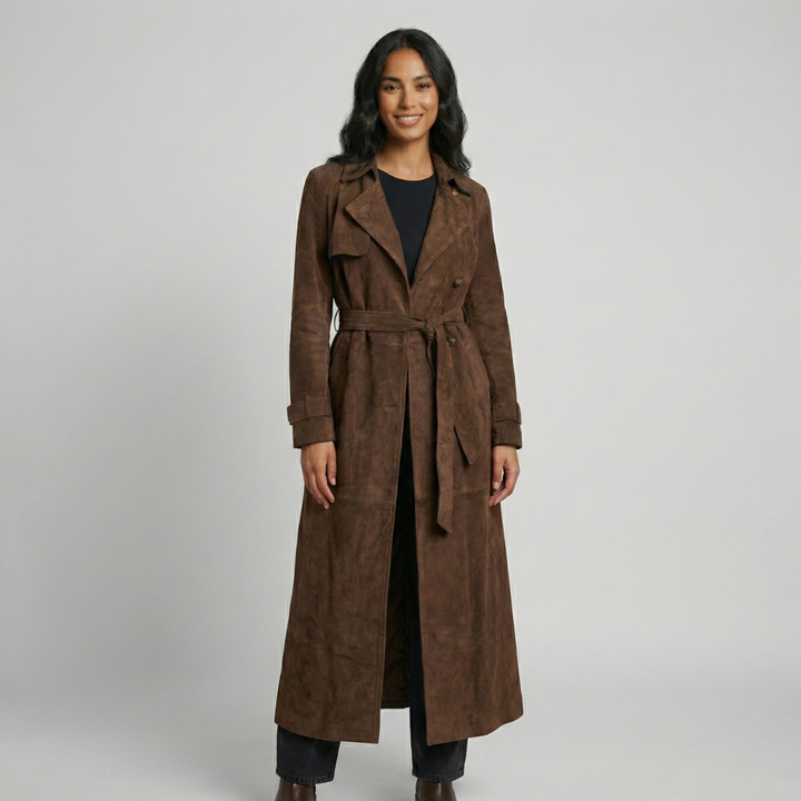 Greta | trench marrone con cintura