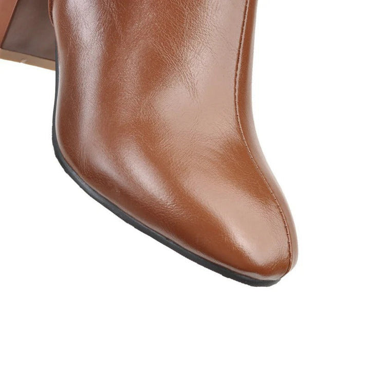 Speranza – stivali donna al ginocchio in pelle con zip