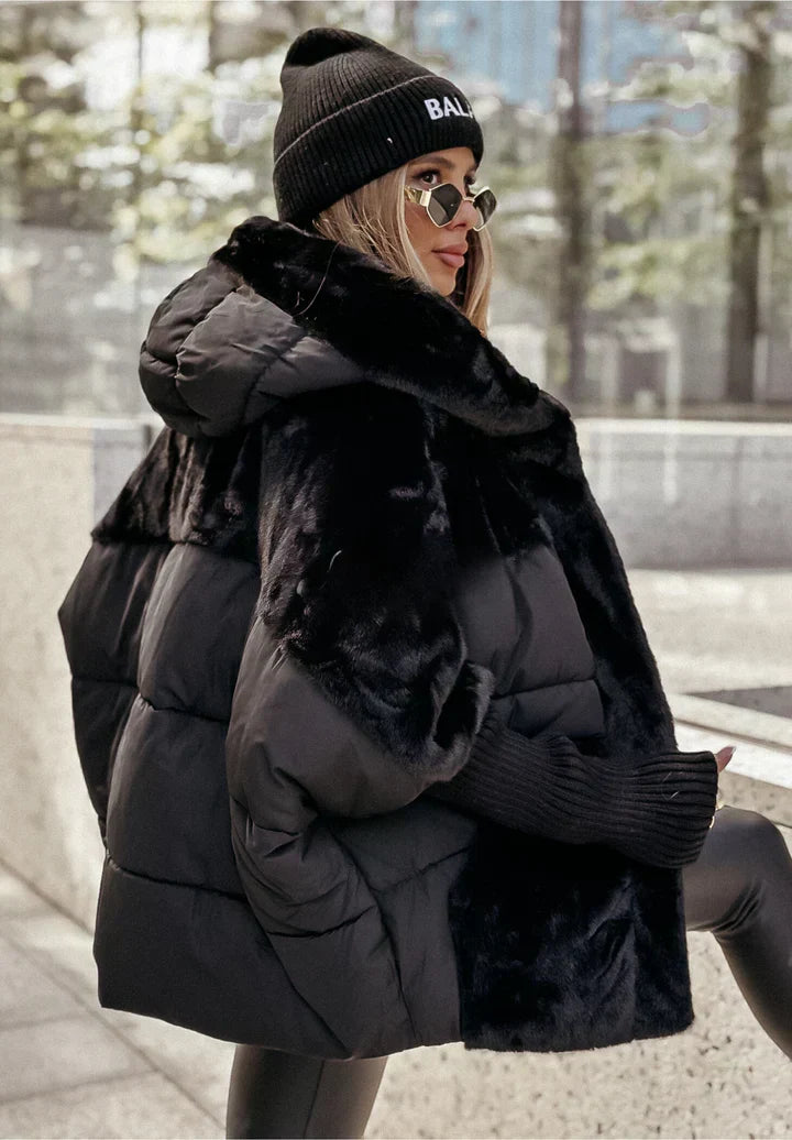 Rosella – piumino donna oversize effetto montone