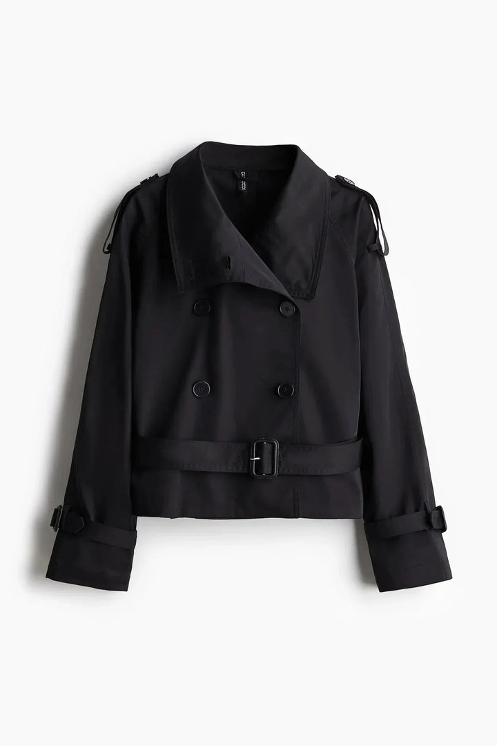 Eleonora | trench con collo alto e cintura
