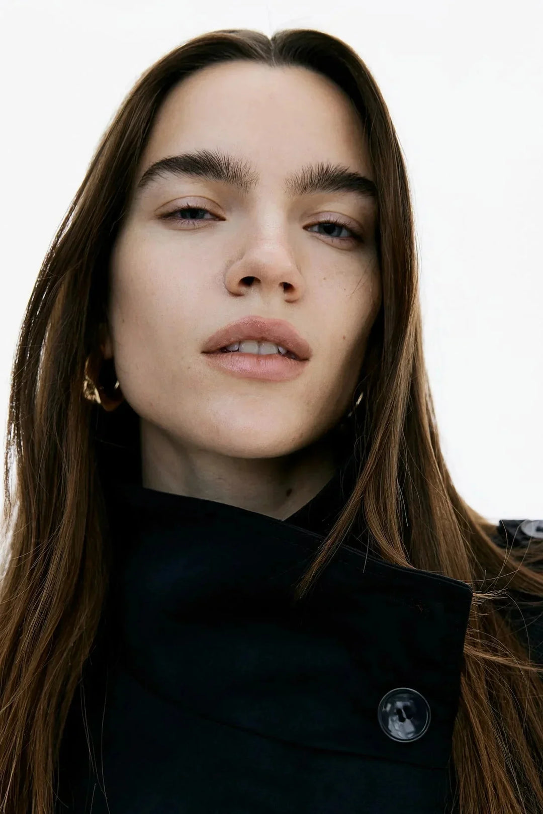 Eleonora | trench con collo alto e cintura