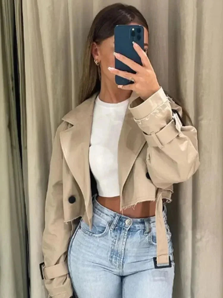 Erica | trench corto beige
