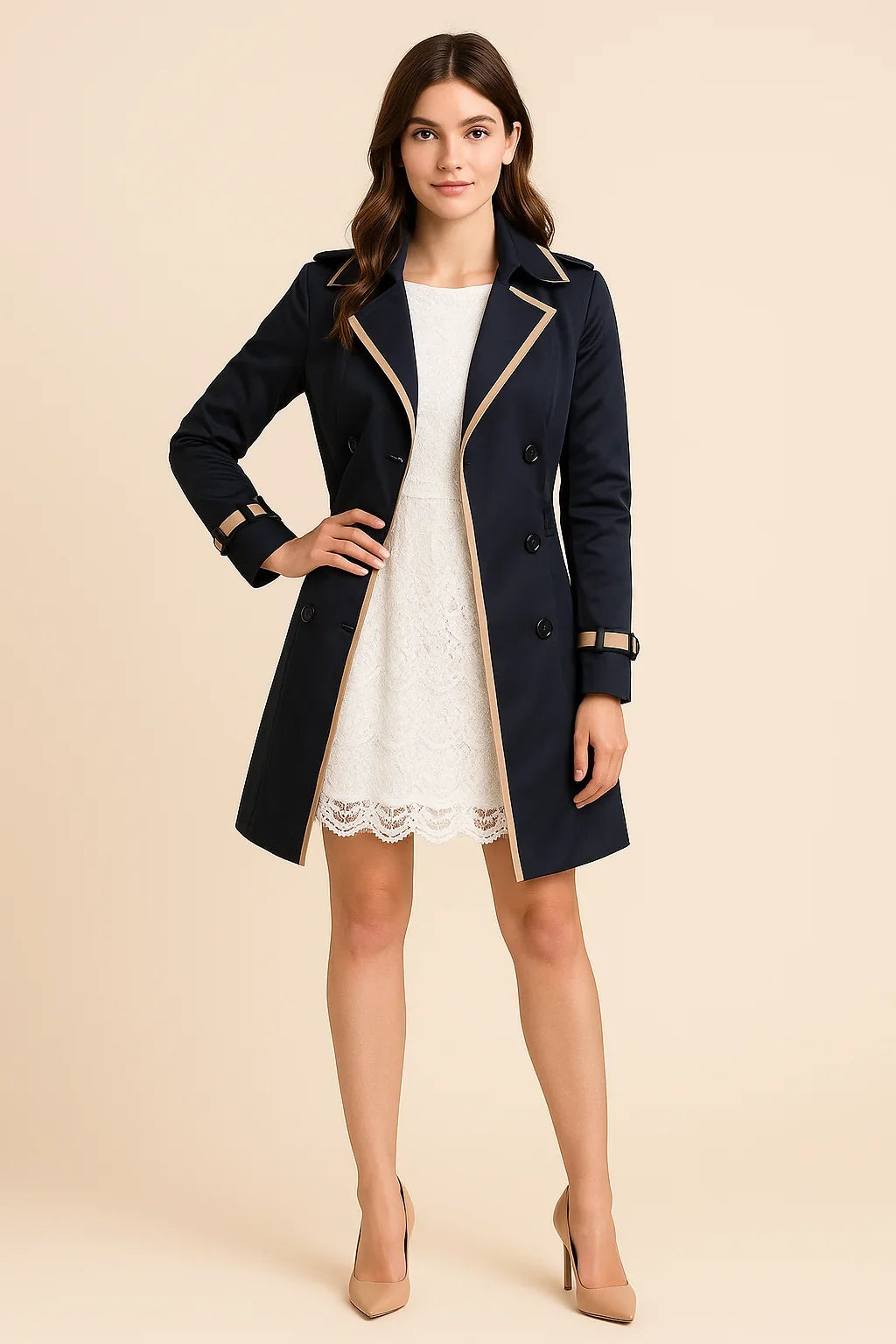 Flavia | trench doppiopetto