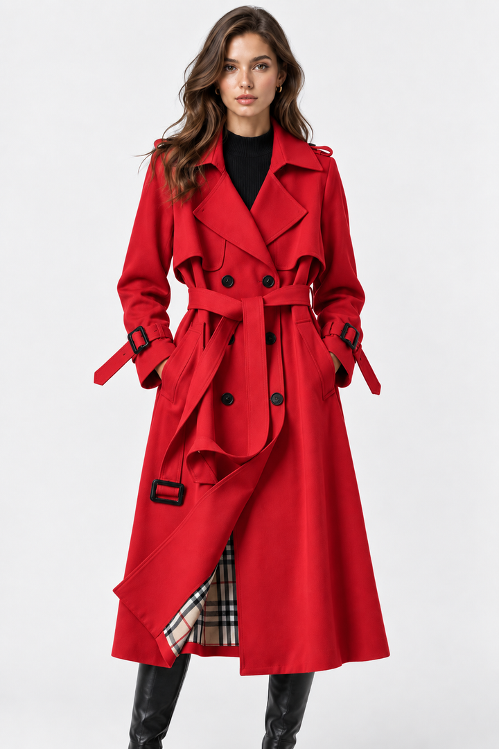 Nicoletta | trench lungo doppiopetto