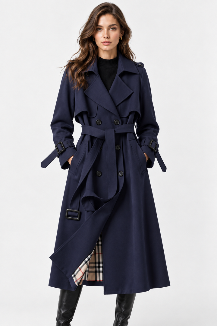 Nicoletta | trench lungo doppiopetto