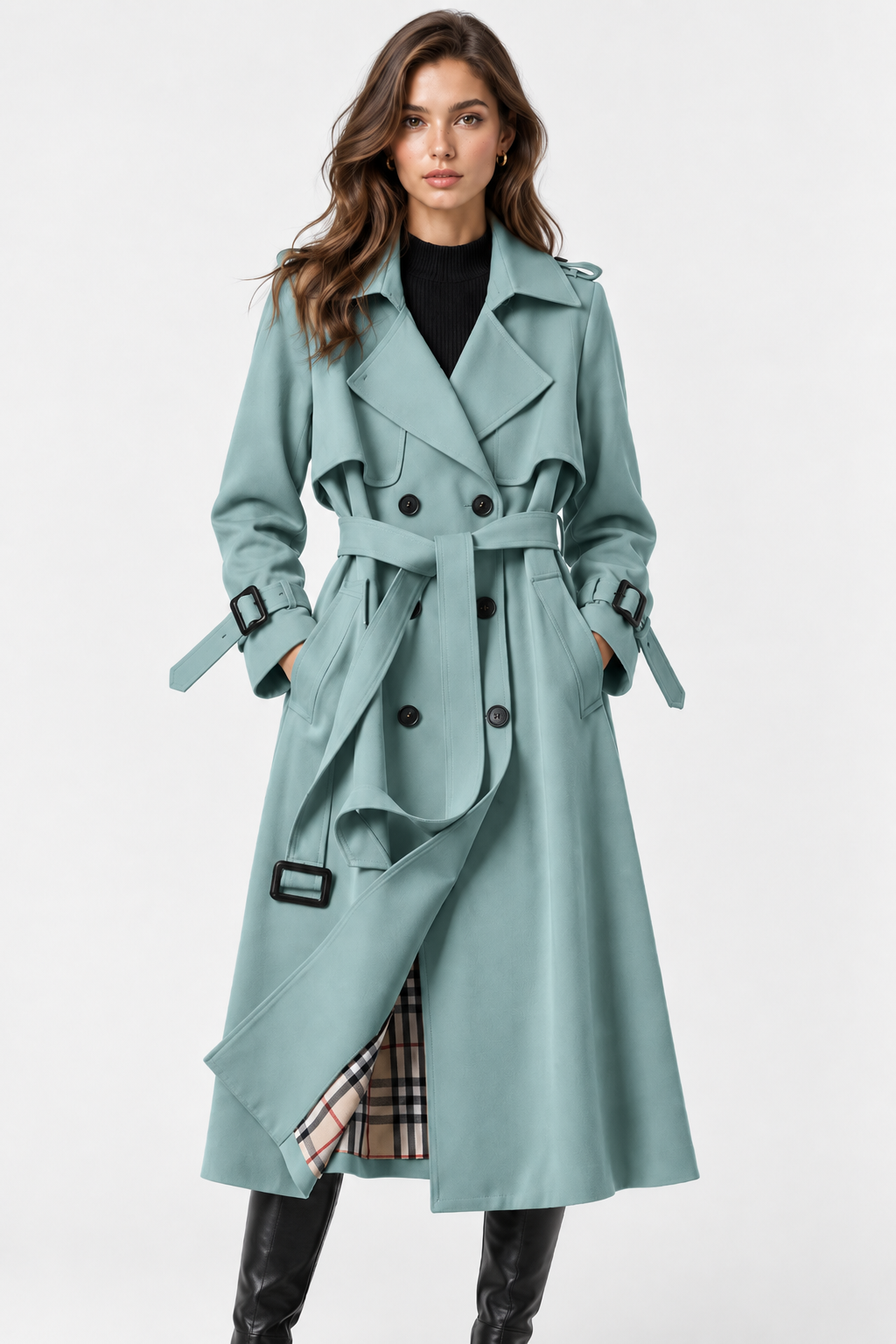Nicoletta | trench lungo doppiopetto