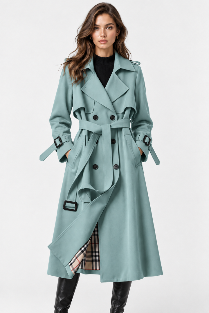 Nicoletta | trench lungo doppiopetto