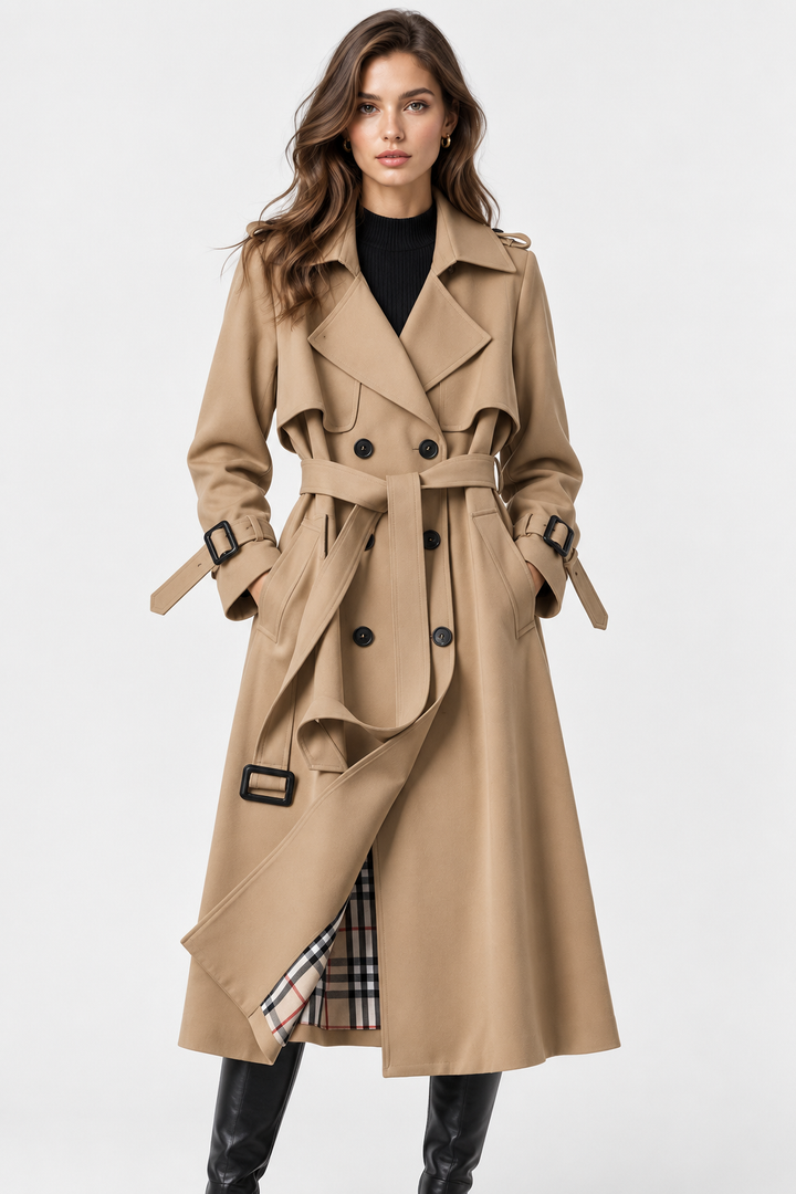 Nicoletta | trench lungo doppiopetto