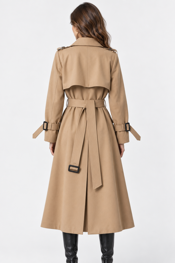 Nicoletta | trench lungo doppiopetto