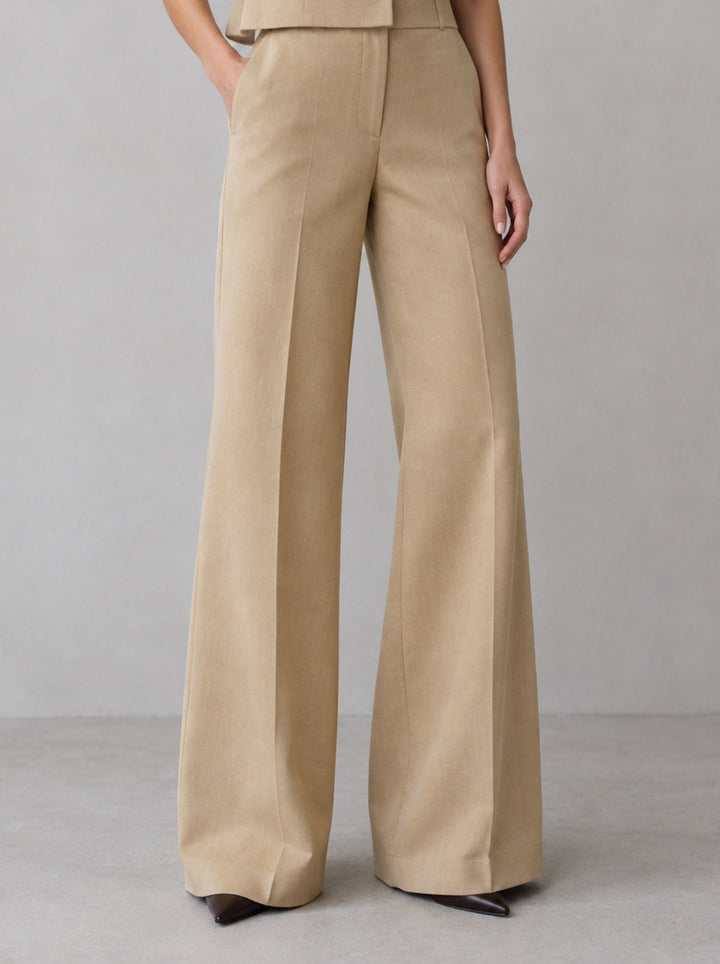 Carlotta – tailleur donna con blazer e pantaloni a gamba larga