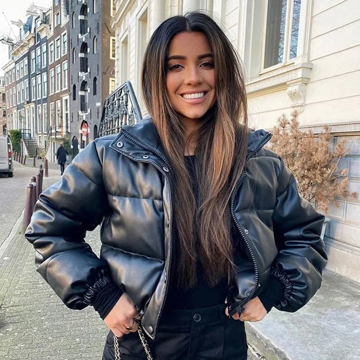 Carla | piumino con cappuccio e zip