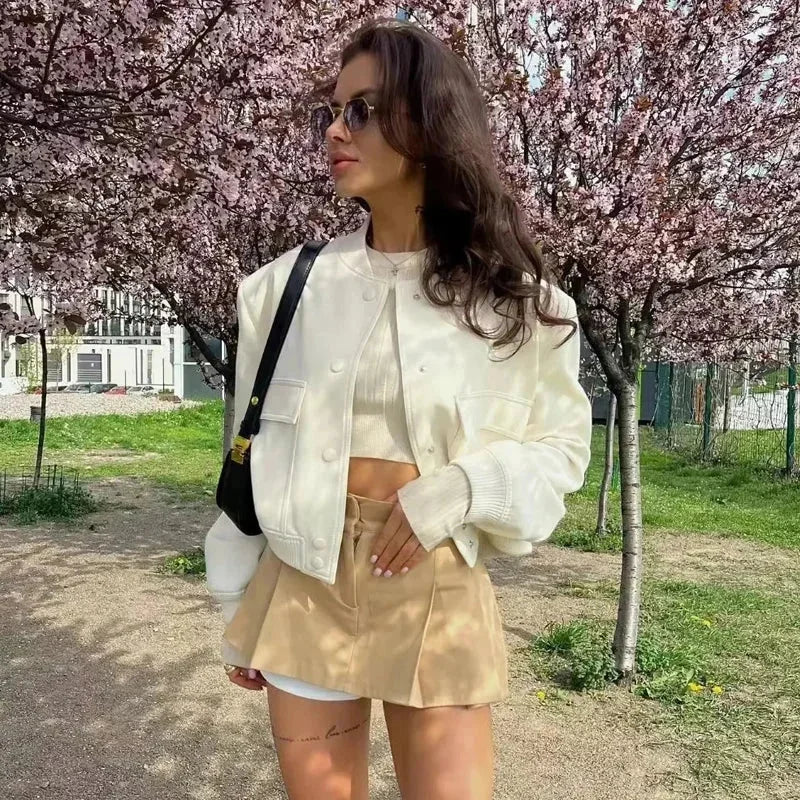 Lucia | bomber con tasche frontali