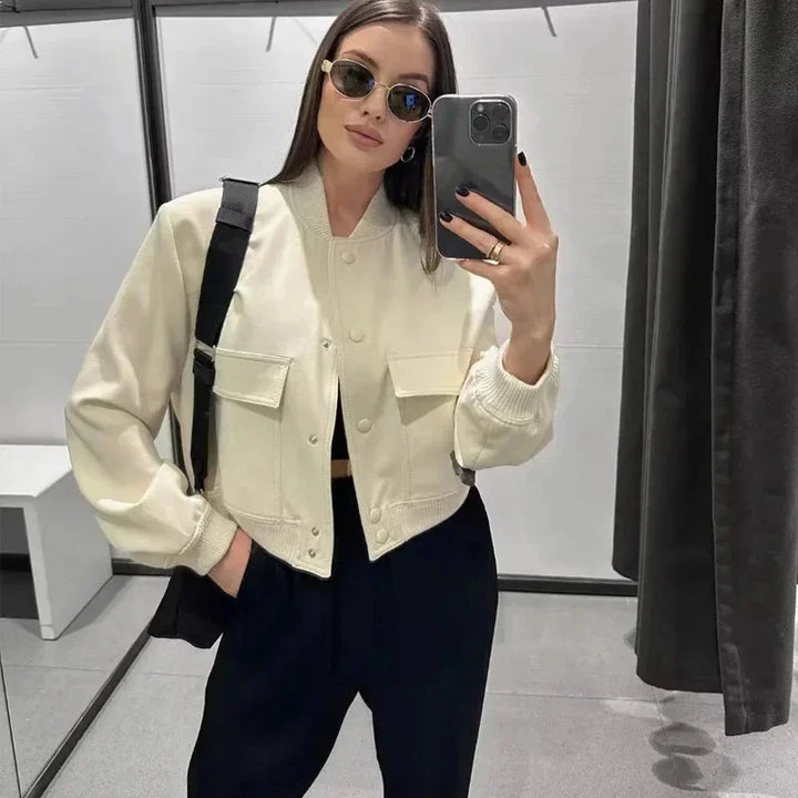 Lucia | bomber con tasche frontali