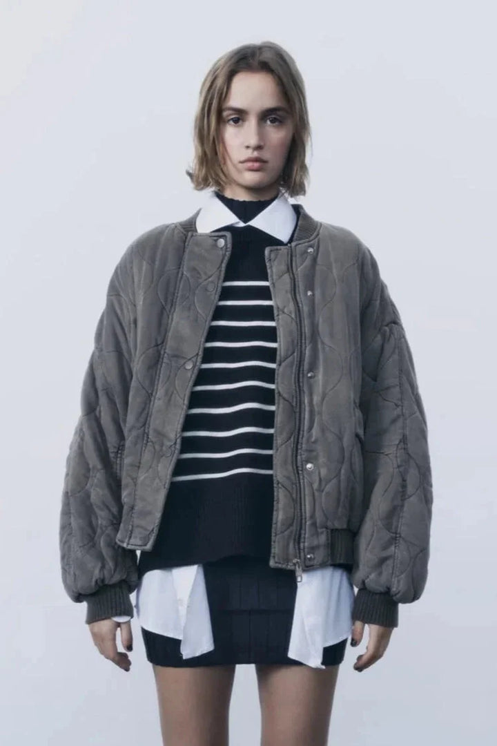 Ornella | bomber trapuntato oversize