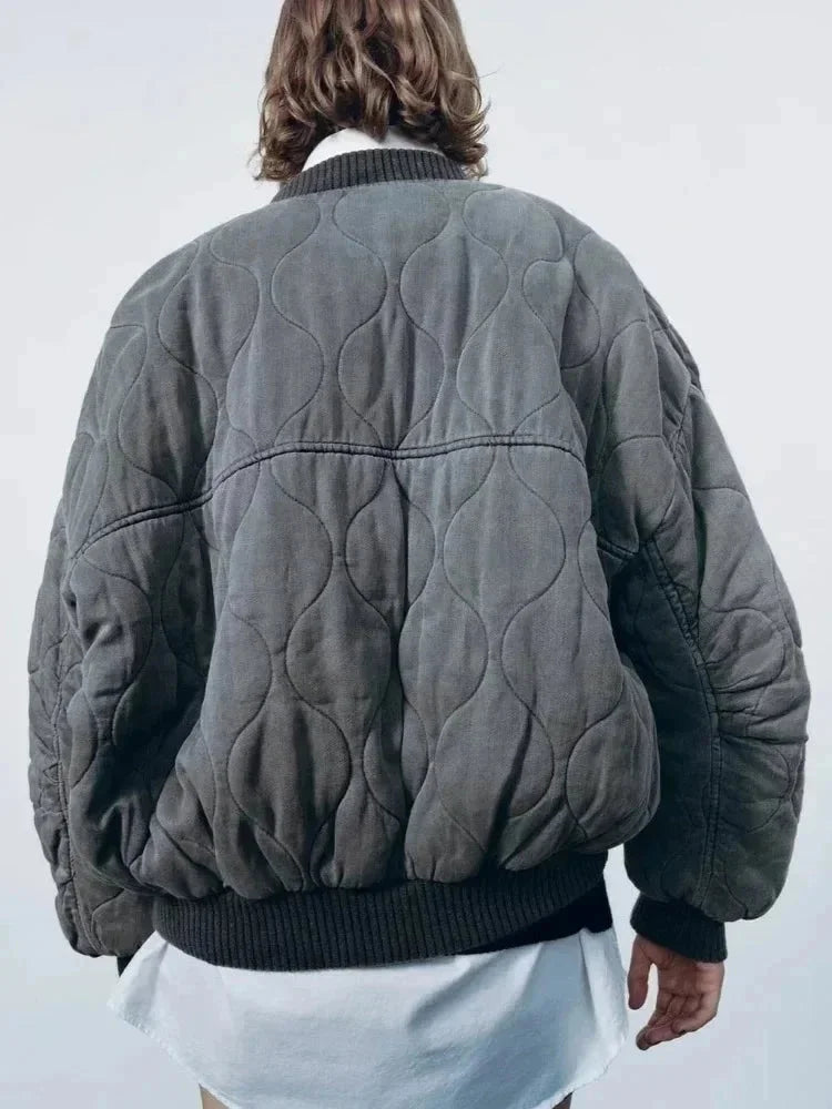 Ornella | bomber trapuntato oversize