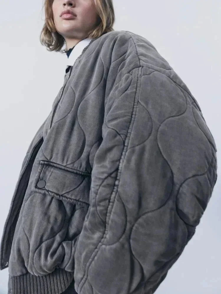 Ornella | bomber trapuntato oversize