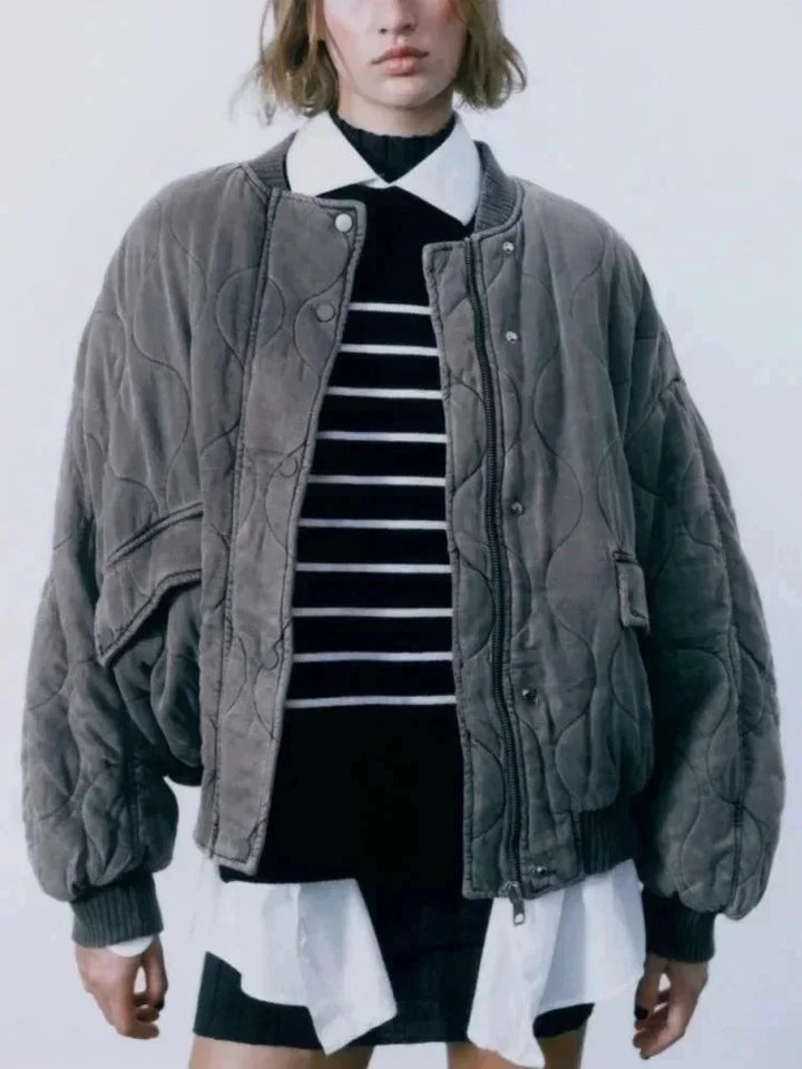 Ornella | bomber trapuntato oversize