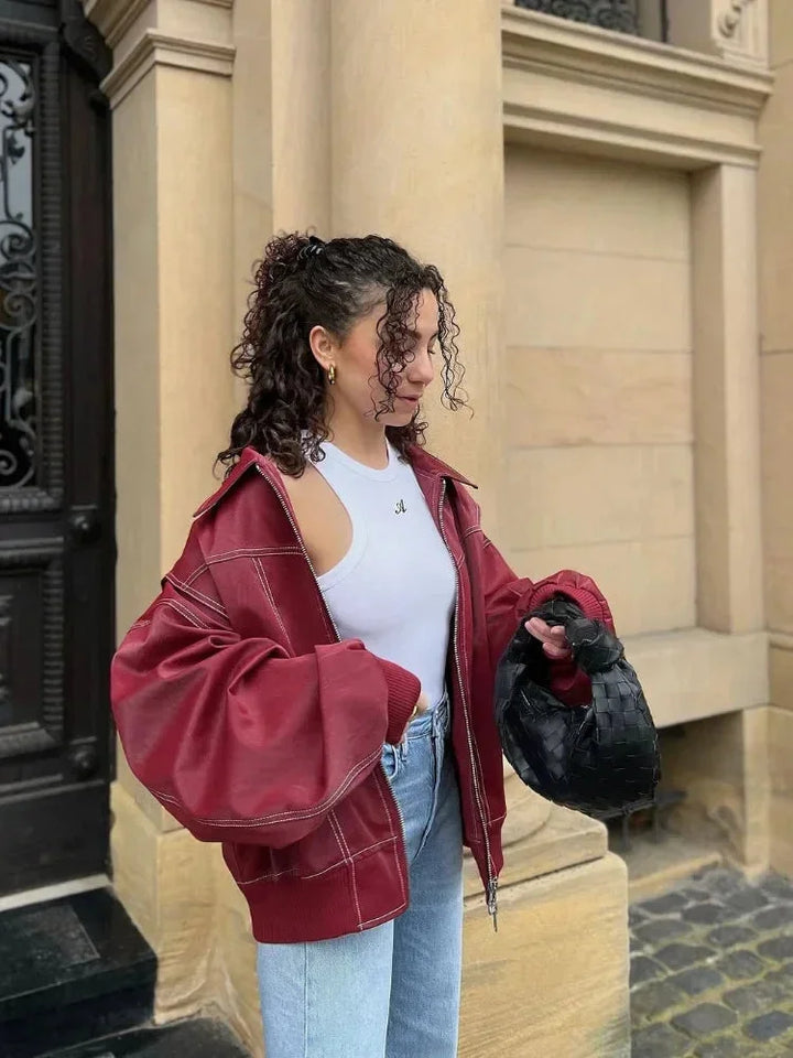 Elisa | bomber oversize con zip
